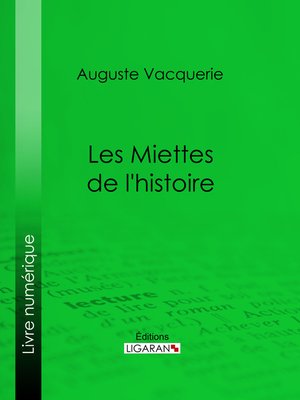 cover image of Les Miettes de l'histoire